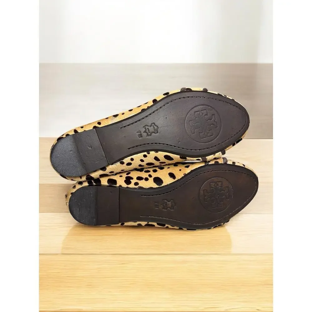 Tory Burch Asher Pony Hair Leopard Ballet Flat Size 7M